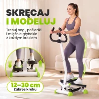 Stepper fitnessowy z LCD, do 100 kg, 55 x 44 x 108 cm(m-4)