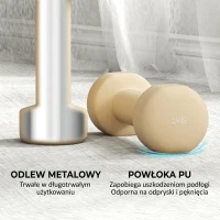 HOMCOM Zestaw hantli 4 pary 0,5kg-10kg z walizką, hantle żeliwne, hantle hexagonalne(m-5)