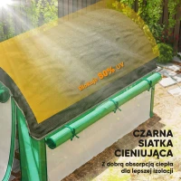 Szklarnia 3x2x2 m, folia, 6 okien, drzwi rolowane(m-4)