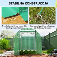 Szklarnia 3x2m, folia, 6 okien, drzwi rolowane(m-7)