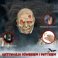 Dekoracja Halloween Zombie 1,40 m z świecącymi oczami(m-6)