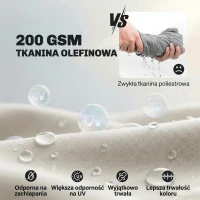 Outsunny Zestaw mebli ogrodowych aluminiowych dla 4 osób, wodoodporny, głębokie siedziska z sofą, fotelami i stolikiem(m-5)