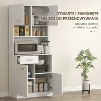Szafka kuchenna, wysoka, z regulowanymi półkami, szuflada(m-4)