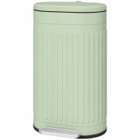 HOMCOM Kosz na Śmieci 30L Pedałowy z Pokrywą, Wyjmowanym Wewnętrznym Pojemnikiem i Systemem Soft-Close, 36,5 x 31,2 x 60,8 cm, Zielony(m-11)
