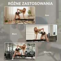 HOMCOM Hantla Hexagon, 35 kg, żeliwna hantla z antypoślizgowym uchwytem, czarno-srebrna(m-6)