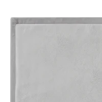 AIYAPLAY Kruipmat voor baby, 3 cm dikke speelmat van zacht flanel, 127 x 127 cm, antislip en waterafstotend, lichtgrijs(m-12)