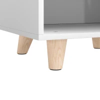 AIYAPLAY Houten kinder-nachtkastje met opbergvak, bijzettafel voor slaap- en woonkamer, wit(m-12)