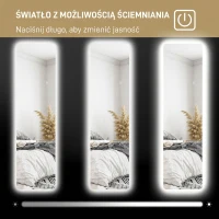HOMCOM Lustro stojące 150 x 40 cm z oświetleniem LED(m-5)