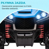 Elektro Quad dla dzieci 12V, 4-kołowe zawieszenie, muzyka(m-4)