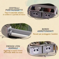 AIYAPLAY Lavagna per Bambini con Cavalletto 3 in 1 e 2 Contenitori, Età 3-8 anni, 54x46.5x93cm, Grigio(m-5)