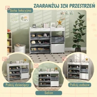 Szafka na zabawki dla dzieci, półki, 3 naklejki, regał na książki(m-6)