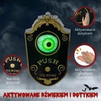 Dzwonek Halloween 18cm z LED i dźwiękiem, dekoracja(m-6)