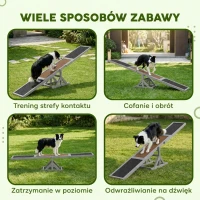 Huśtawka dla psa, agility, drewniana, dla dużych psów(m-6)