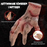 21 cm Halloween Dekoracja, Realistyczna Ręka z Dźwiękiem(m-6)