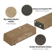 Belka gimnastyczna 210 cm, do 120 kg, brązowa, wewnątrz/na zewnątrz(m-4)