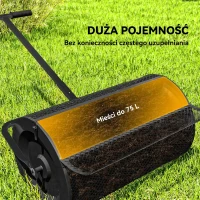 Siewnik do kompostu 75L, 61x40cm, do ogrodu, zielony(m-4)