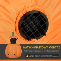 115 cm dmuchany duch z dyni z ruchomym kotem i LED(m-6)