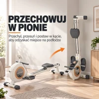 Rower magnetyczny do domu, 16 poziomów oporu, kompaktowy(m-7)