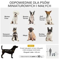 PawHut 2 w 1 Wózek dla psów i kotów z odpinanym koszem, 2 linki bezpieczeństwa, Składany, Oxford, Niebieski(m-4)