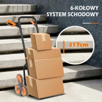 DURHAND Wózek transportowy na schody, składany, stalowa rama, max. 120 kg(m-5)
