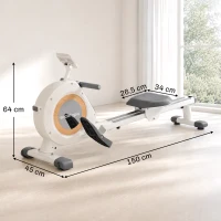 Rower magnetyczny do domu, 16 poziomów oporu, kompaktowy(m-3)