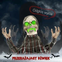 Figurka Szkieletu 70cm z LED i dźwiękiem na Halloween(m-4)