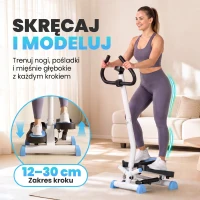 Stepper fitnessowy z LCD, do 100 kg, 55 x 44 x 108 cm(m-4)
