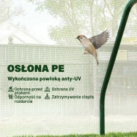 Outsunny Mini Szklarnia, odporna na warunki atmosferyczne, łatwa w transporcie, 99 cm x 71 cm x 60 cm, Tunel foliowy, Zielony(m-4)
