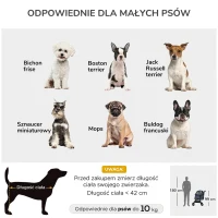 Wózek dla psa PawHut, składany, z poduszką, dla kotów(m-4)