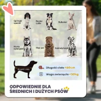 PawHut Wózek dla psa, Wózek dla psa z poduszką, składany wózek dla psa, wózek dla kota dla dużych i średnich psów, wózek dla psa z oknem z siatki, paskami bezpieczeństwa, torbą, tkanina Oxford, Szary(m-4)