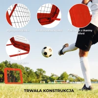 Rebounder do piłki nożnej, składany, z osłoną, kołki(m-6)