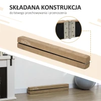 Belka gimnastyczna 210 cm, do 120 kg, brązowa, wewnątrz/na zewnątrz(m-5)