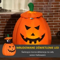 115 cm dmuchany duch z dyni z ruchomym kotem i LED(m-4)