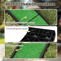PawHut Rampa dla psa składana, antypoślizgowa pomoc do bagażnika, dla zwierząt do 90 kg, 155x38,5x15,5 cm, czarna(m-6)