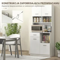 Szafka kuchenna, wysoka, z regulowanymi półkami, szuflada(m-7)
