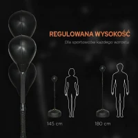 SPORTNOW Bokserski worek stojący, regulowana wysokość, przyssawka(m-5)