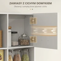 Szafka kuchenna, wysoka, z regulowanymi półkami, szuflada(m-6)
