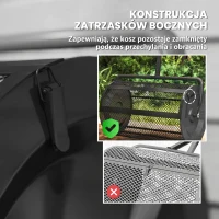 Siewnik do kompostu 75L, 61x40cm, do ogrodu, zielony(m-5)