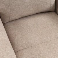 HOMCOM Poltrona Relax Reclinável Elétrica e Elevatória 155° em Chenille com Comando, Assento com Molas e Apoio para Pés, Castanho(m-12)