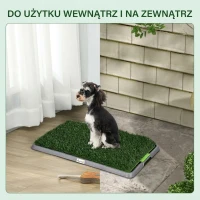 Toaleta dla szczeniąt z 2 matami trawiastymi, taca do treningu(m-7)