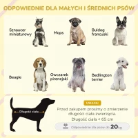PawHut Domek dla psa z tarasem dachowym, odporny na warunki atmosferyczne, Drewno, 121x77x78cm, Czarny/Żółty(m-4)