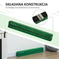 Belka gimnastyczna 210 cm, do 120 kg, zielona, wewnątrz/na zewnątrz(m-5)