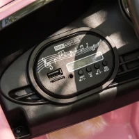 AIYAPLAY Macchina Elettrica per Bambini 12V Fiat 500, Batteria al Litio, 2 Motori, Telecomando, 3-6 Anni, Rosa(m-9)