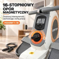 Rower magnetyczny do domu, 16 poziomów oporu, kompaktowy(m-5)