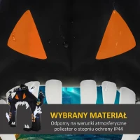 Outsunny Nadmuchiwany Łuk Halloweenowy, Dekoracja Halloween, 300 cm Wysoka Dekoracja z Oświetleniem LED, Dekoracja Imprezowa do Wnętrz i na Zewnątrz(m-5)