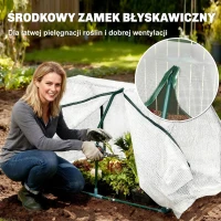 Outsunny Mini Szklarnia, odporna na warunki atmosferyczne, łatwa w transporcie, 99 cm x 71 cm x 60 cm, Tunel foliowy, Zielony(m-6)