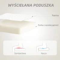 HOMCOM Fotel biurowy obrotowy, sercowe oparcie, biały kolor(m-4)