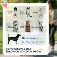 Wózek dla psa PawHut, składany wózek dla psa, wózek dla psa z poduszką, wózek dla kota(m-4)