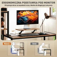 Biurko komputerowe z półką na monitor, stelaż na CPU(m-5)