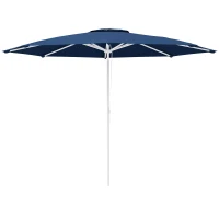 Outsunny Ombrellone da Giardino ad Altezza Regolabile in Metallo e Poliestere, Ø292x242 cm, Blu Scuro(m-11)